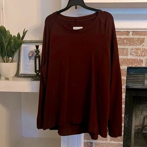 Lou & Grey for Loft Burgundy Lightweight Sweater/Sweatshirt